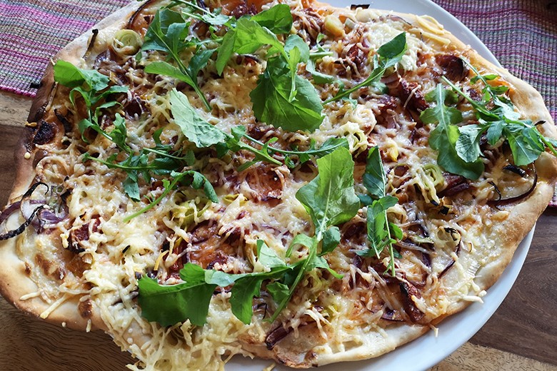Chorizo-Flammkuchen