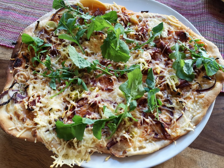 Chorizo-Flammkuchen