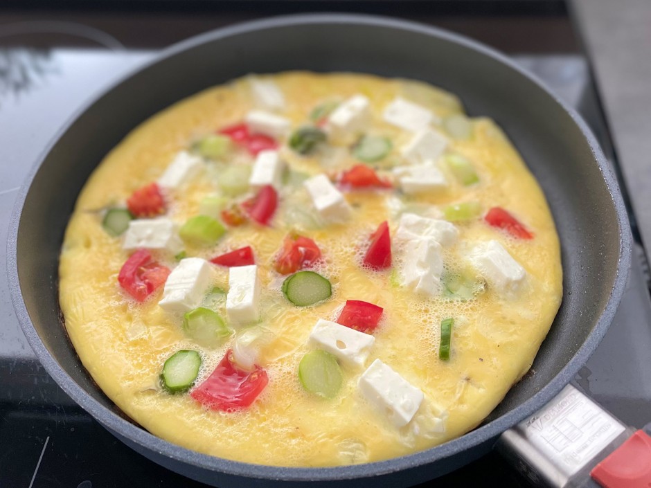 Spargelfrittata