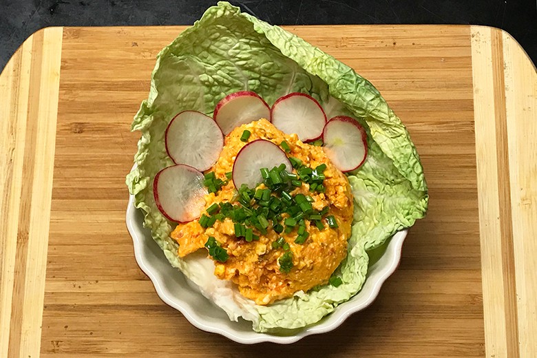 Schafskäsecreme mit Paprika und Chili