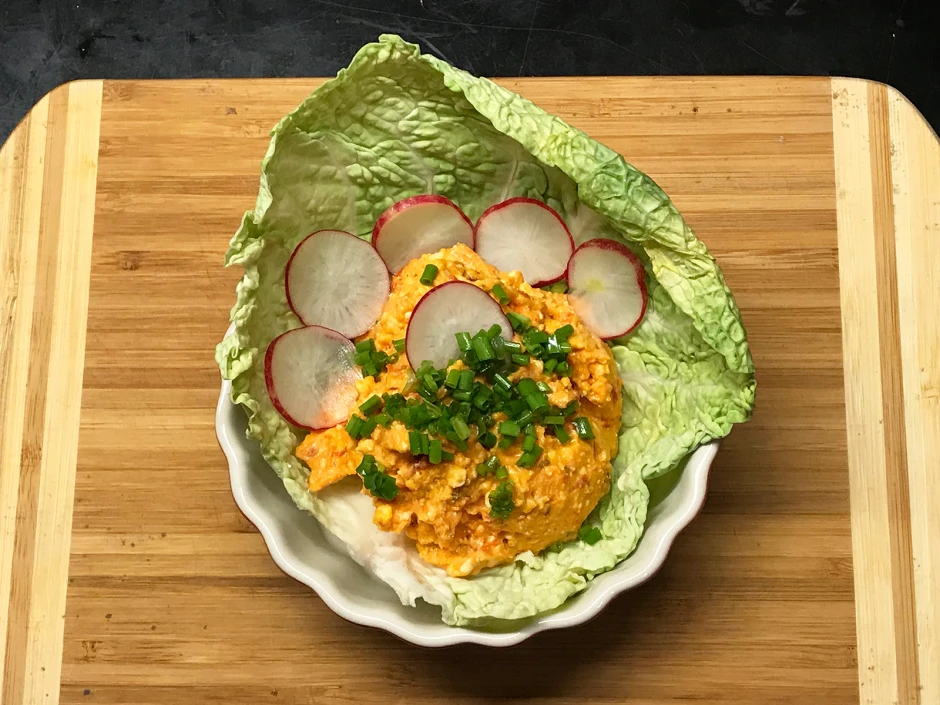 Schafsk&auml;secreme mit Paprika und Chili
