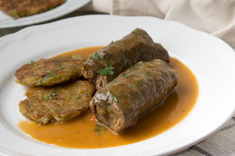 Flotte Rindsrouladen mit einfachen Rösti