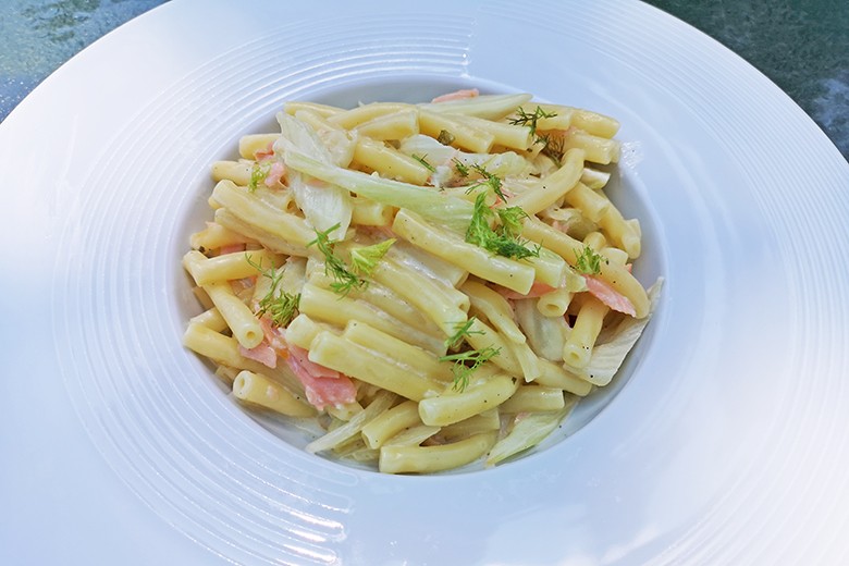 Penne mit Lachs und Fenchel
