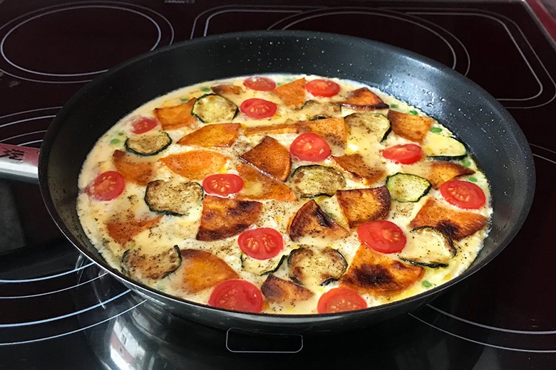 Süßkartoffel-Frittata