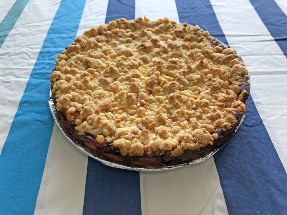 Apfel-Himbeer-Topfen-Kuchen