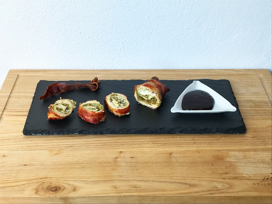 Hähnchen-Bärlauch-Roulade
