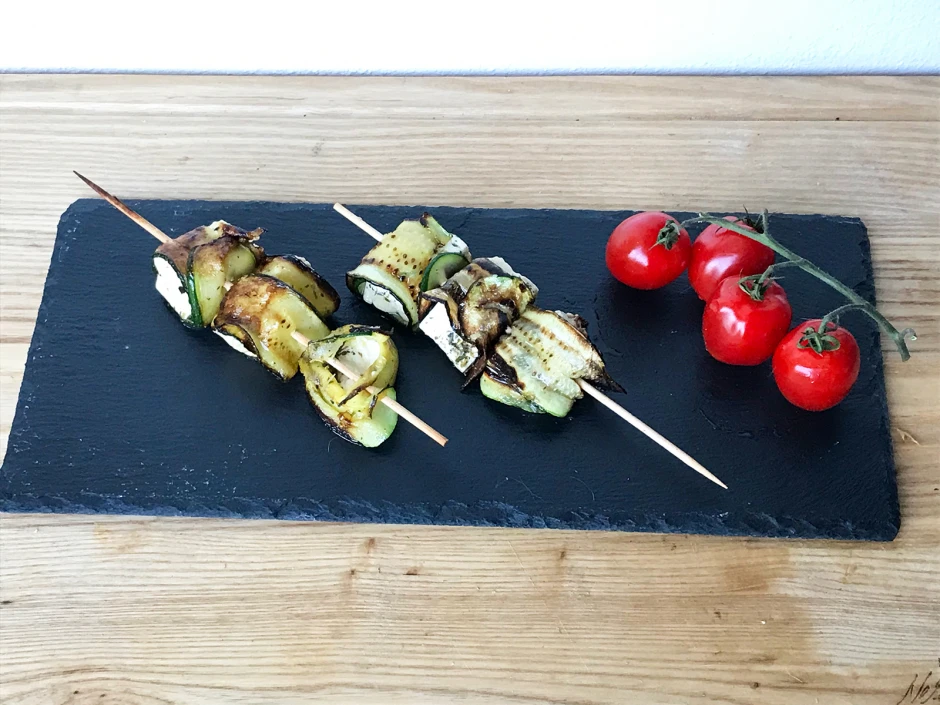 Zucchini-Feta-Spieße