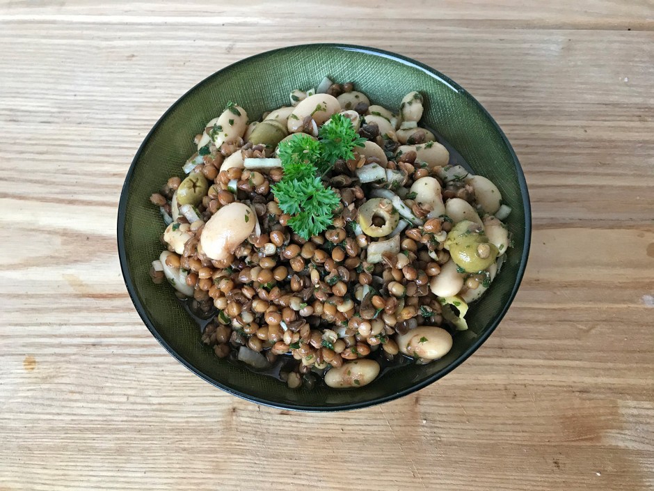 Linsen-Bohnen-Salat