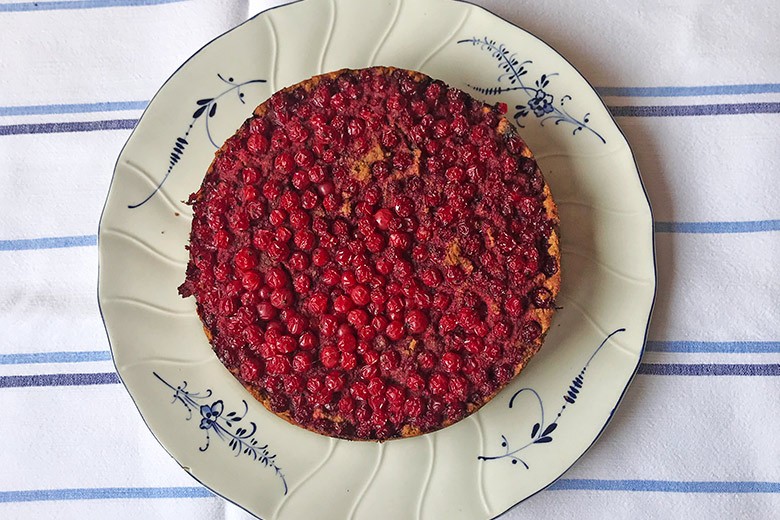 Kokos - Johannisbeer - Kuchen