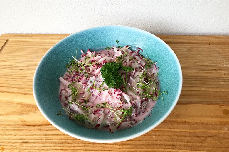 Radieschen-Joghurt-Salat