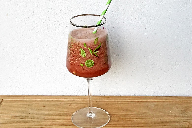 Melonen-Sekt-Cocktail