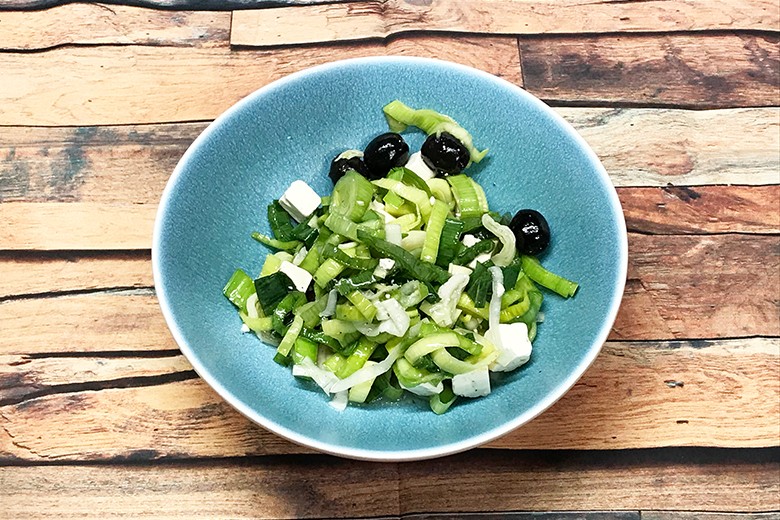 Lauchsalat mit Feta