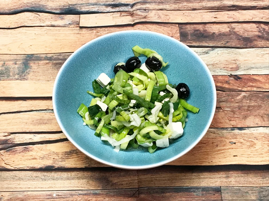 Lauchsalat mit Feta