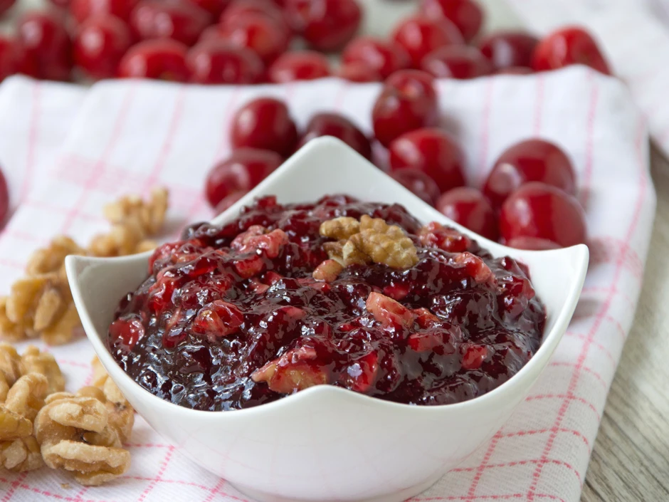 Kirsch-Walnuss-Marmelade