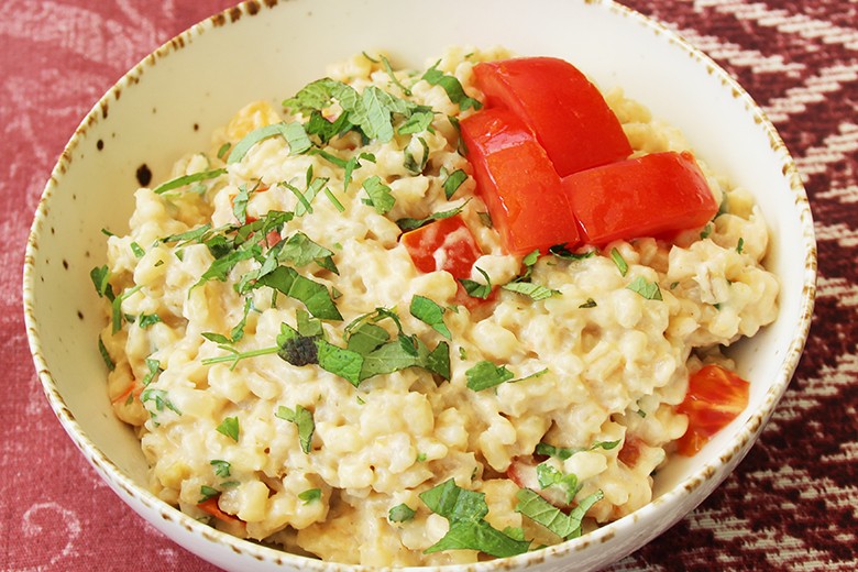 Rollgersten-Risotto