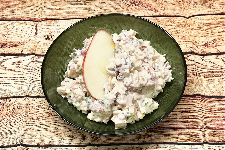 Räucherforellensalat