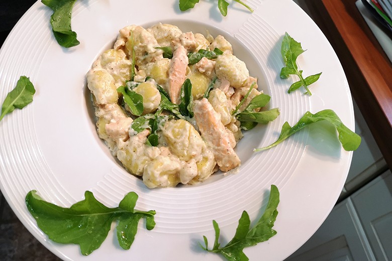 Gnocchi mit Lachs