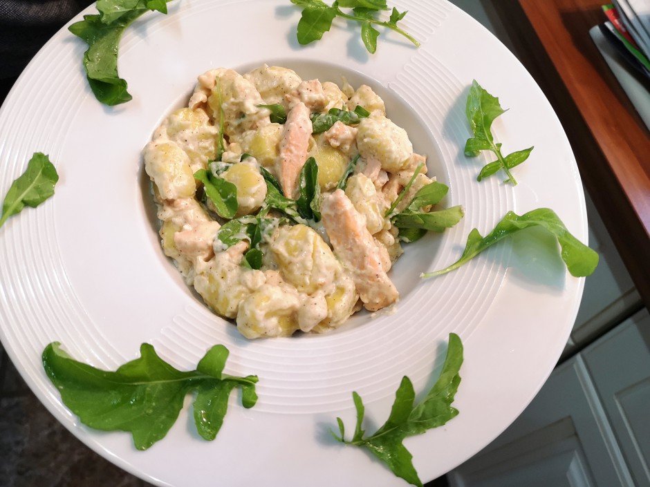 Gnocchi mit Lachs