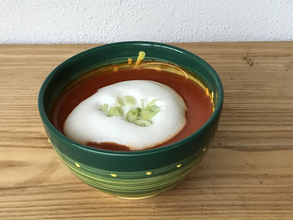 Tomatensuppe mit Gin-Obers