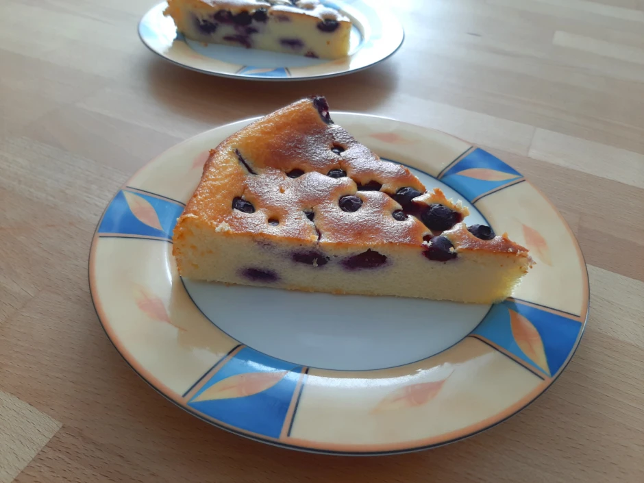 Heidelbeer-K&auml;sekuchen