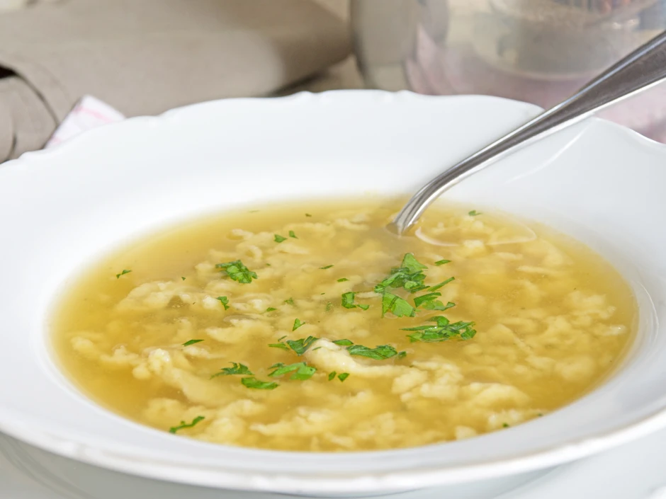 Geröstete Farferlsuppe