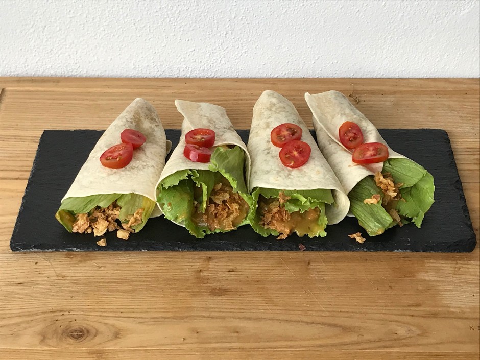 Wrap mit Avocado-Hühnchen