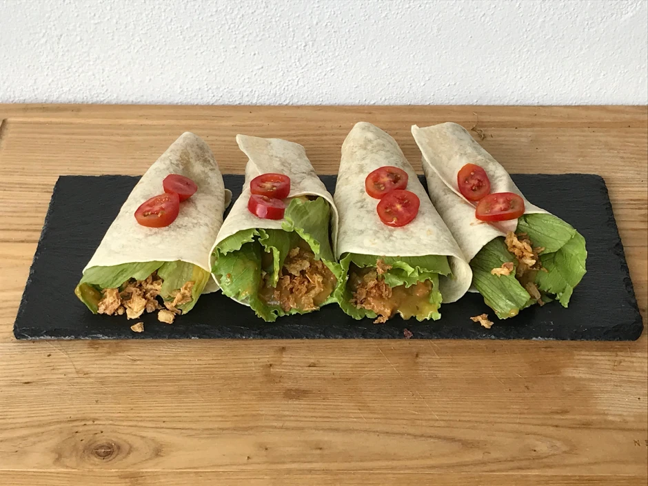 Wrap mit Avocado-Hühnchen