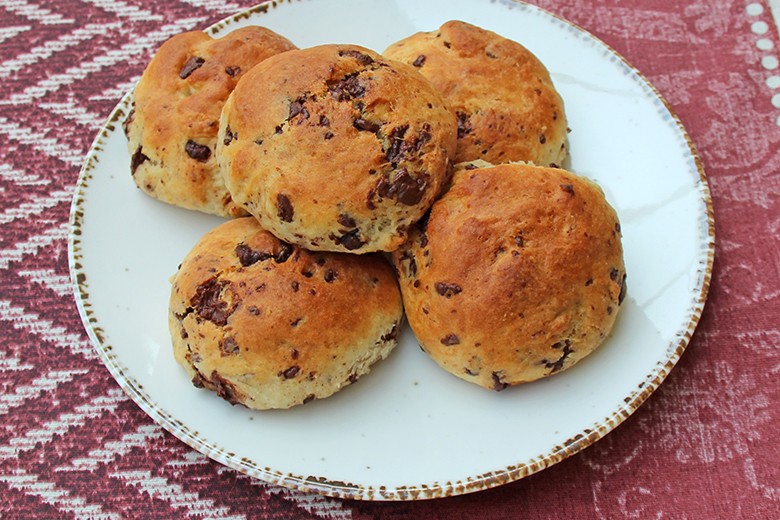 Schokobrötchen mit Topfen-Öl-Teig