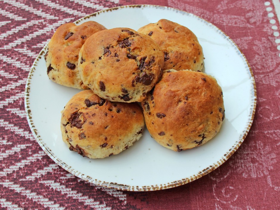 Schokobrötchen mit Topfen-Öl-Teig