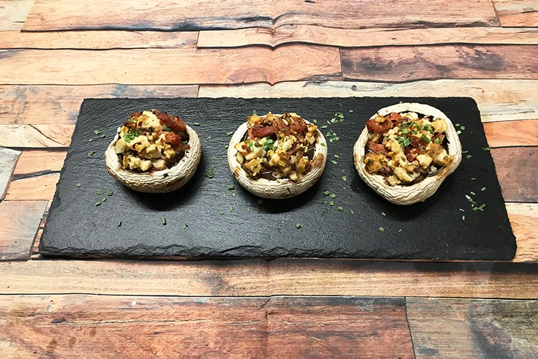 Gefüllte Champignon-Köpfe