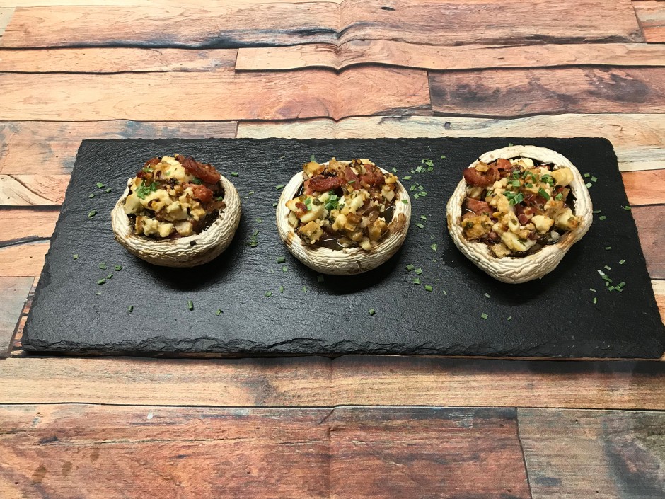 Gefüllte Champignon-Köpfe