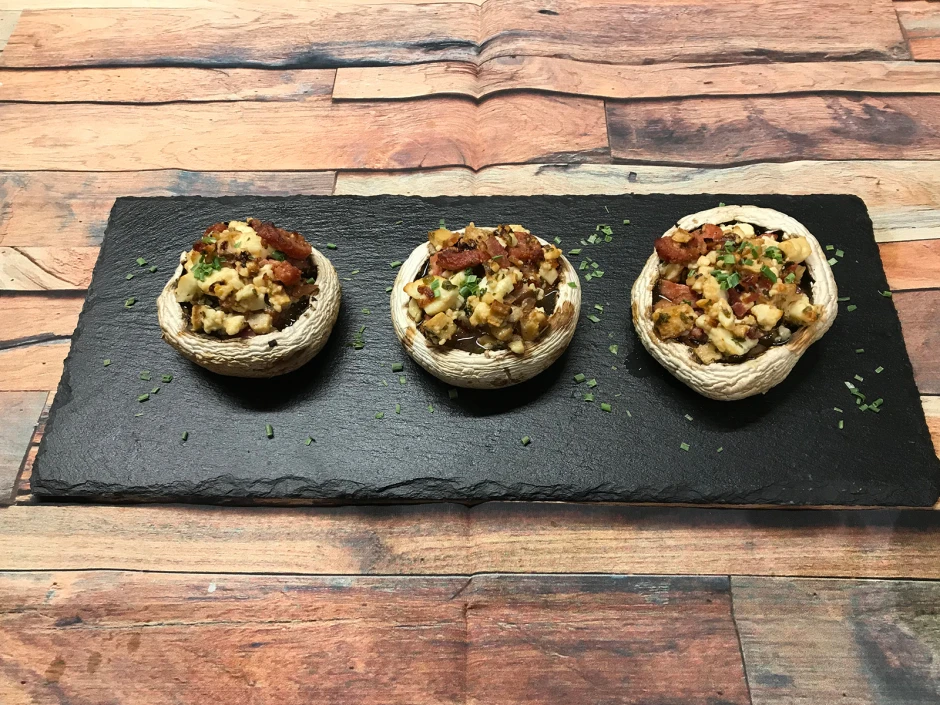 Gefüllte Champignon-Köpfe