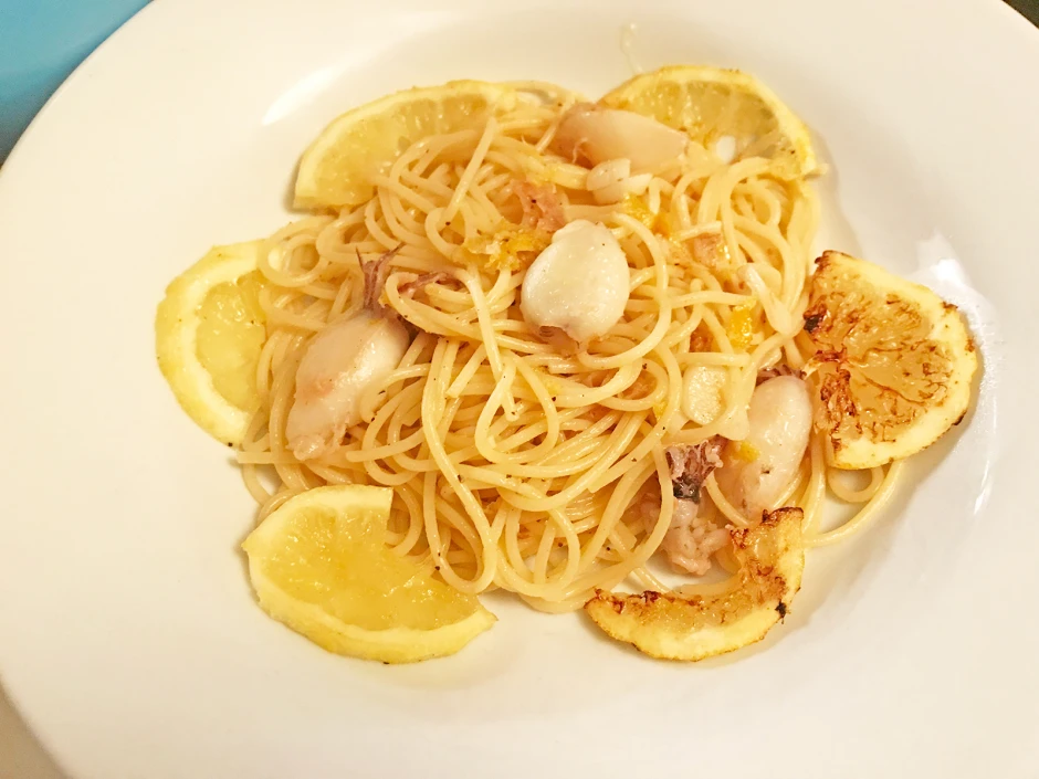 Spaghetti mit Babycalamari