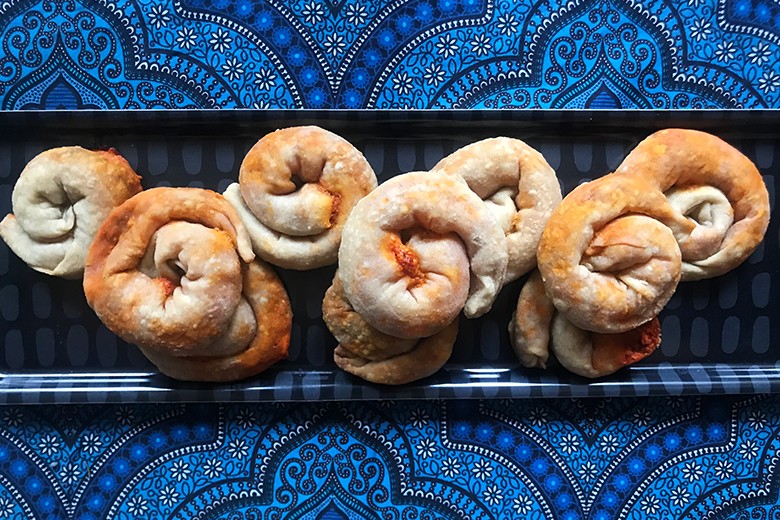 Paprika-Käse-Schnecken