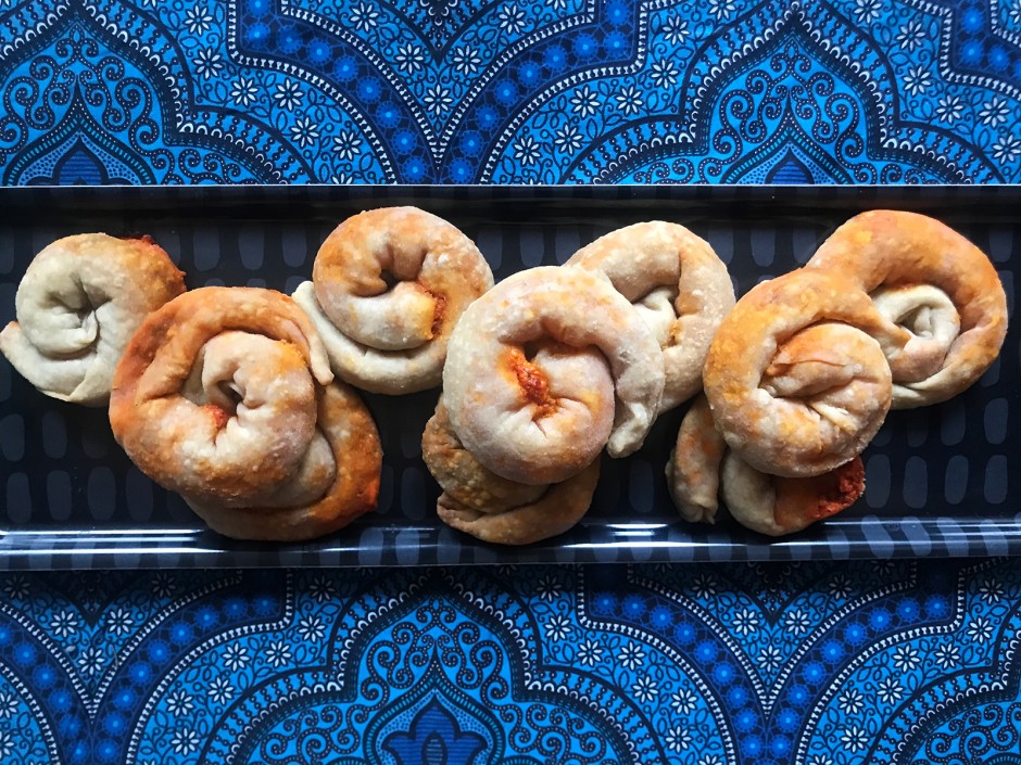 Paprika-Käse-Schnecken