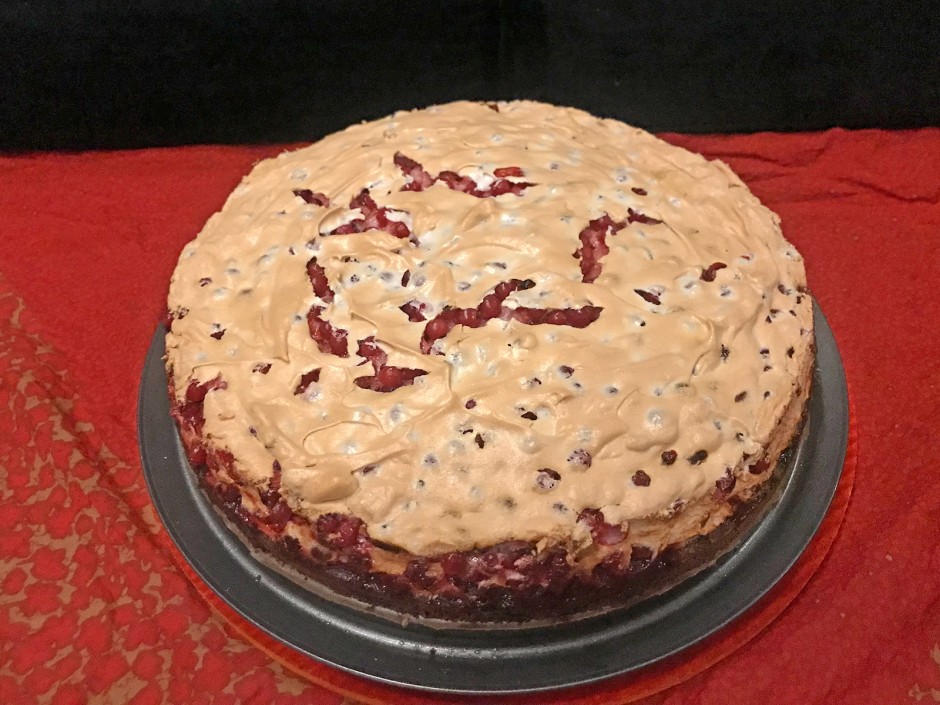 Ribiselbaiser mit Schokoboden