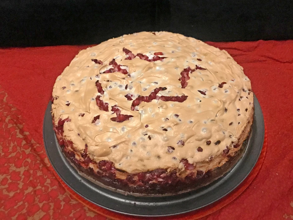 Ribiselbaiser mit Schokoboden