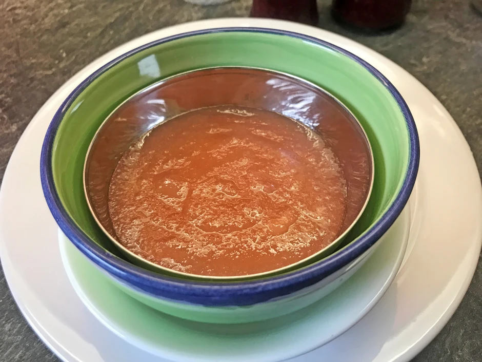 Weißes Pfirsich-Prosecco-Marmelade