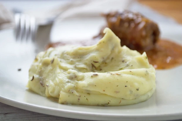Kartoffelpüree mit Kümmel und Majoran