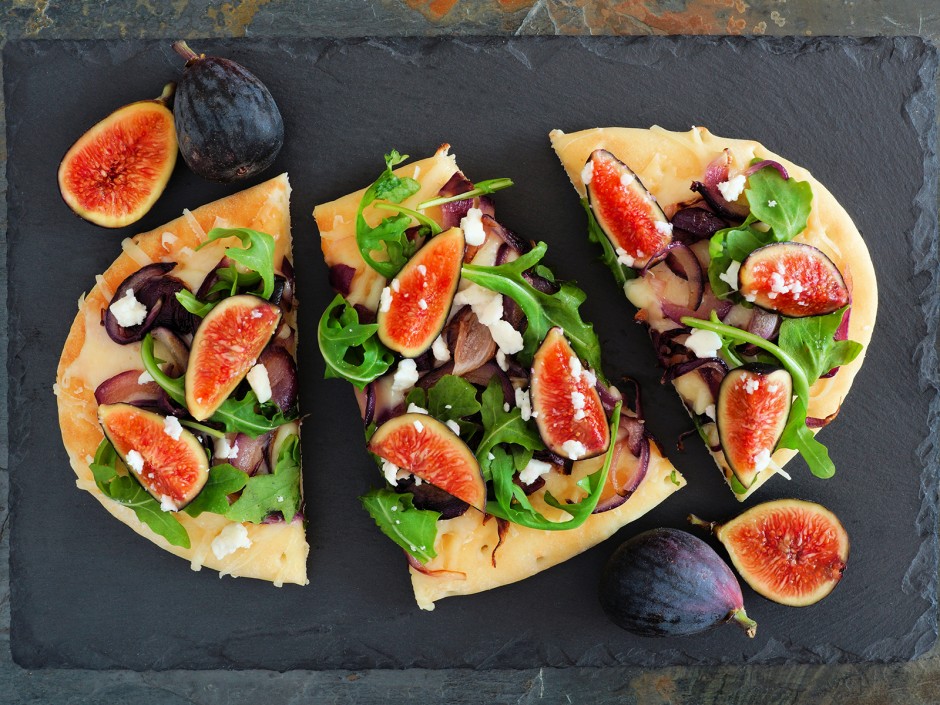 Feigen-Ziegenkäse-Pizza