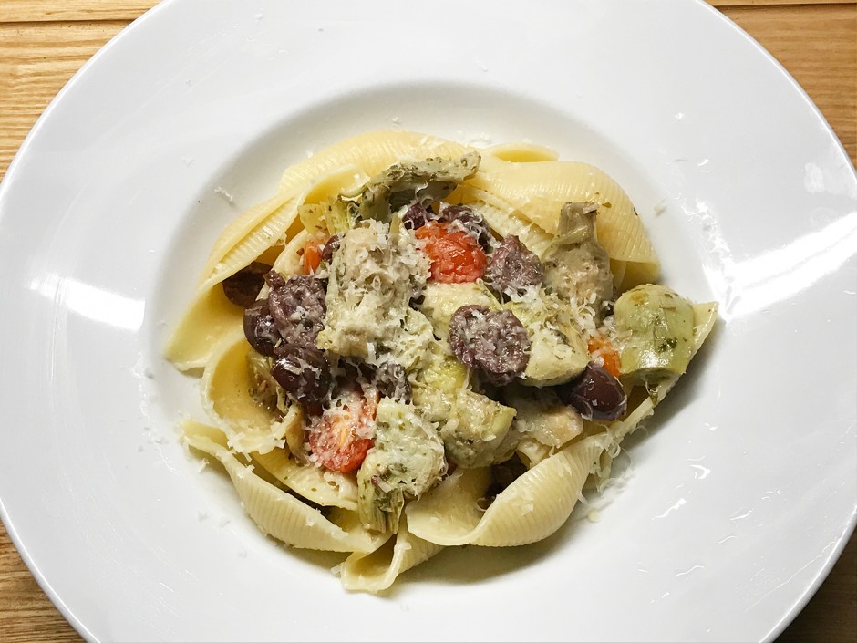Conchigliette mit Artischocken