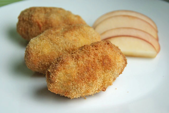 Apfelnockerl gebacken