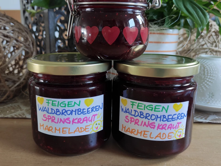 Feigen Brombeeren Springkraut Marmelade