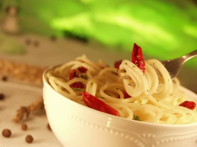 Scharfe Spaghetti