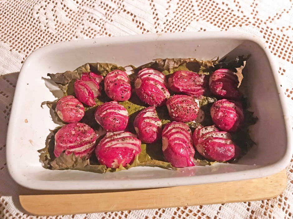 Radieserl aus dem Backofen