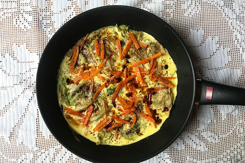 Salat-Frittata