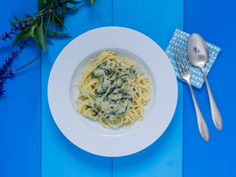 Spaghetti al gorgonzola