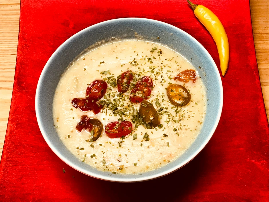Pikante Jalapeno-Erd&auml;pfel-Suppe