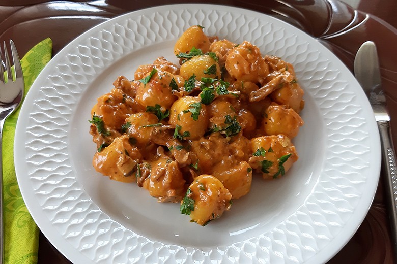 Gnocchi mit Schwammerln