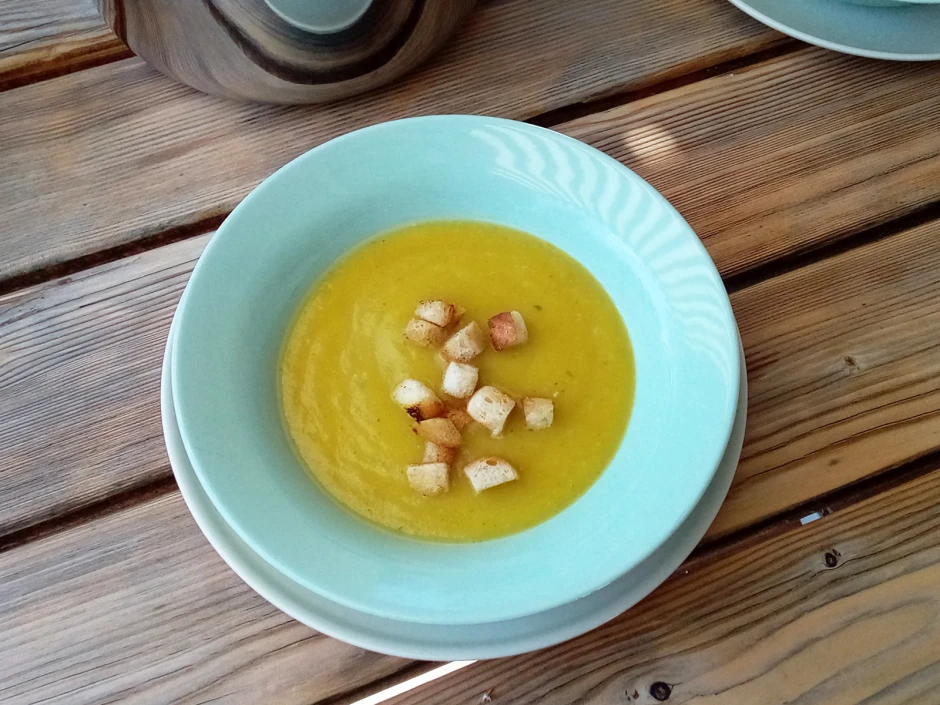 Kartoffel-Kürbissuppe